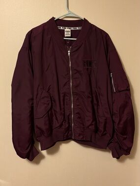 Victoria's Secret PINK Maroon Flight Jacket